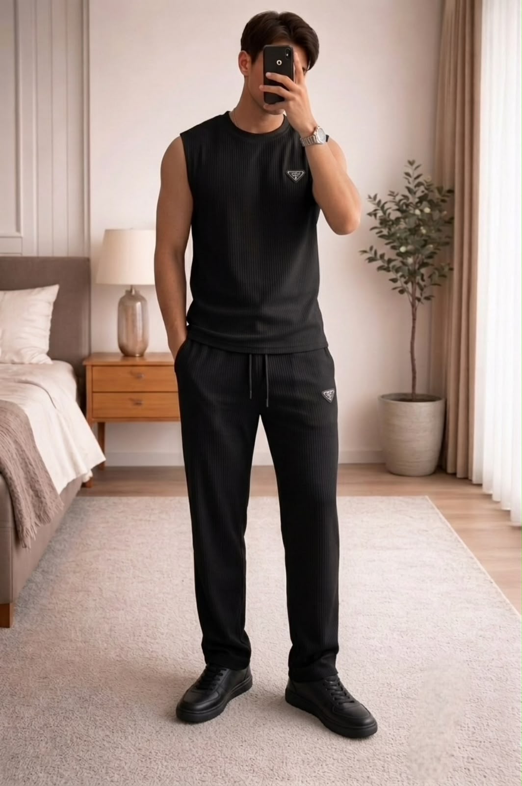 Noir Eclipse Structured Coord Set - Black