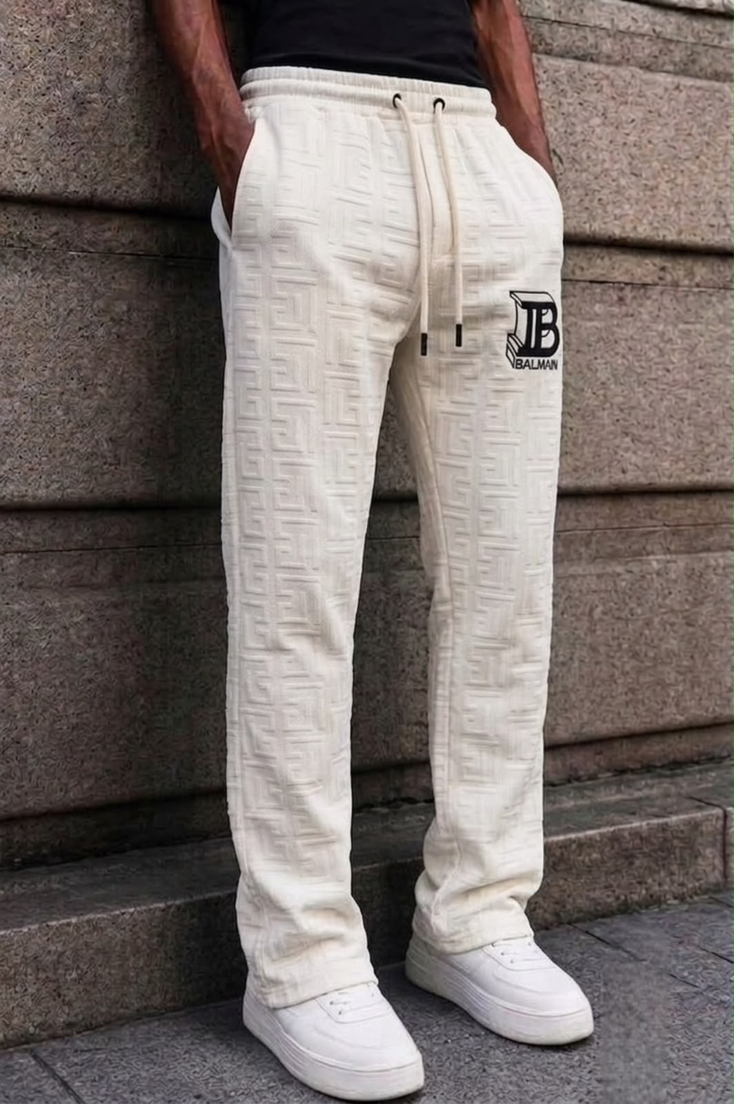 Terrain Monogram Textured Coord Set - Ivory
