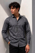 Imperium Solid Plain Shirt - Grey