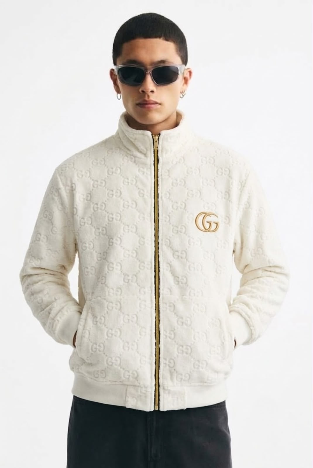 Golden Grid Dominion Jacket - White