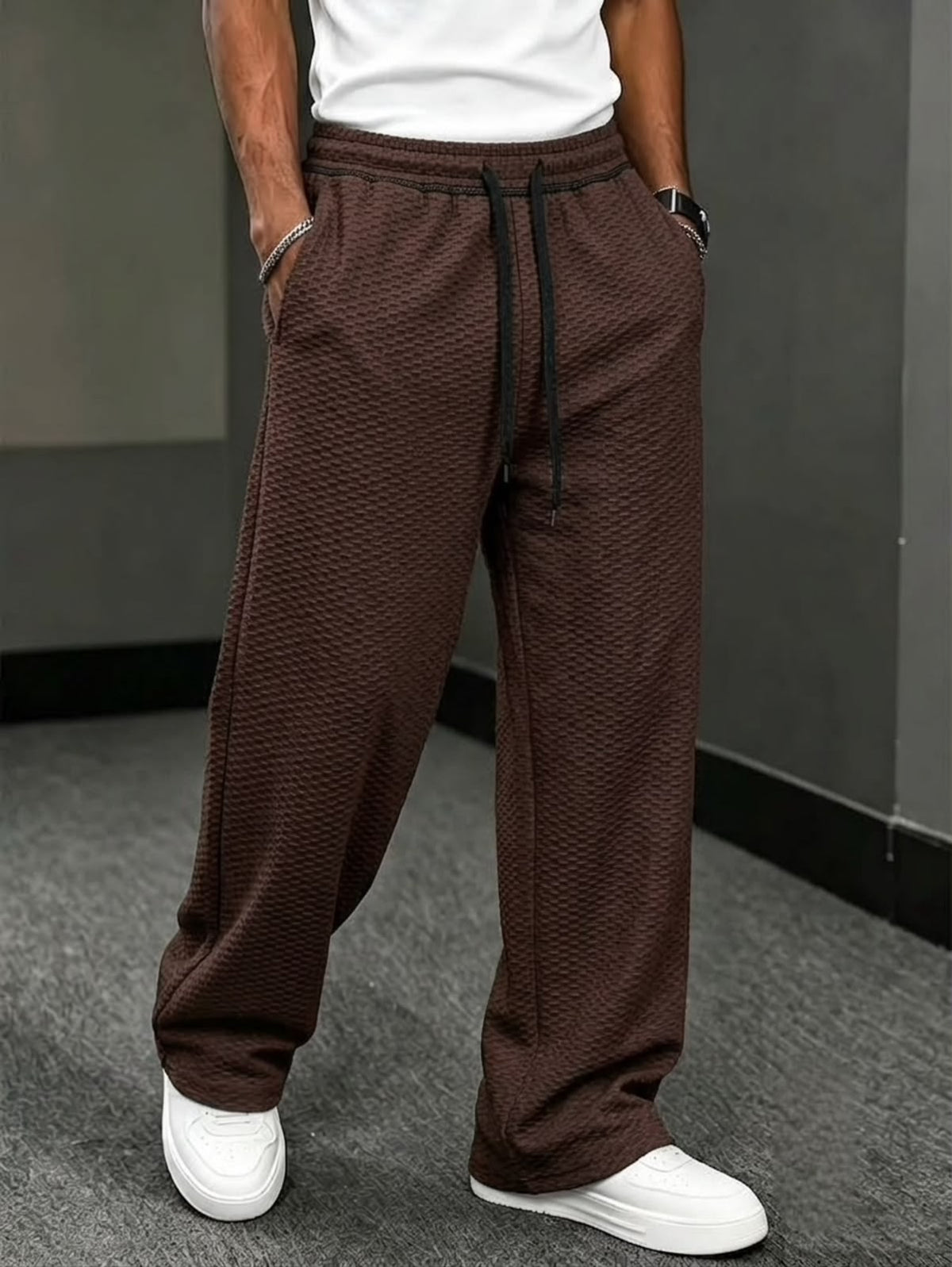 Venomous Dynasty Patterned Joggers - Brown