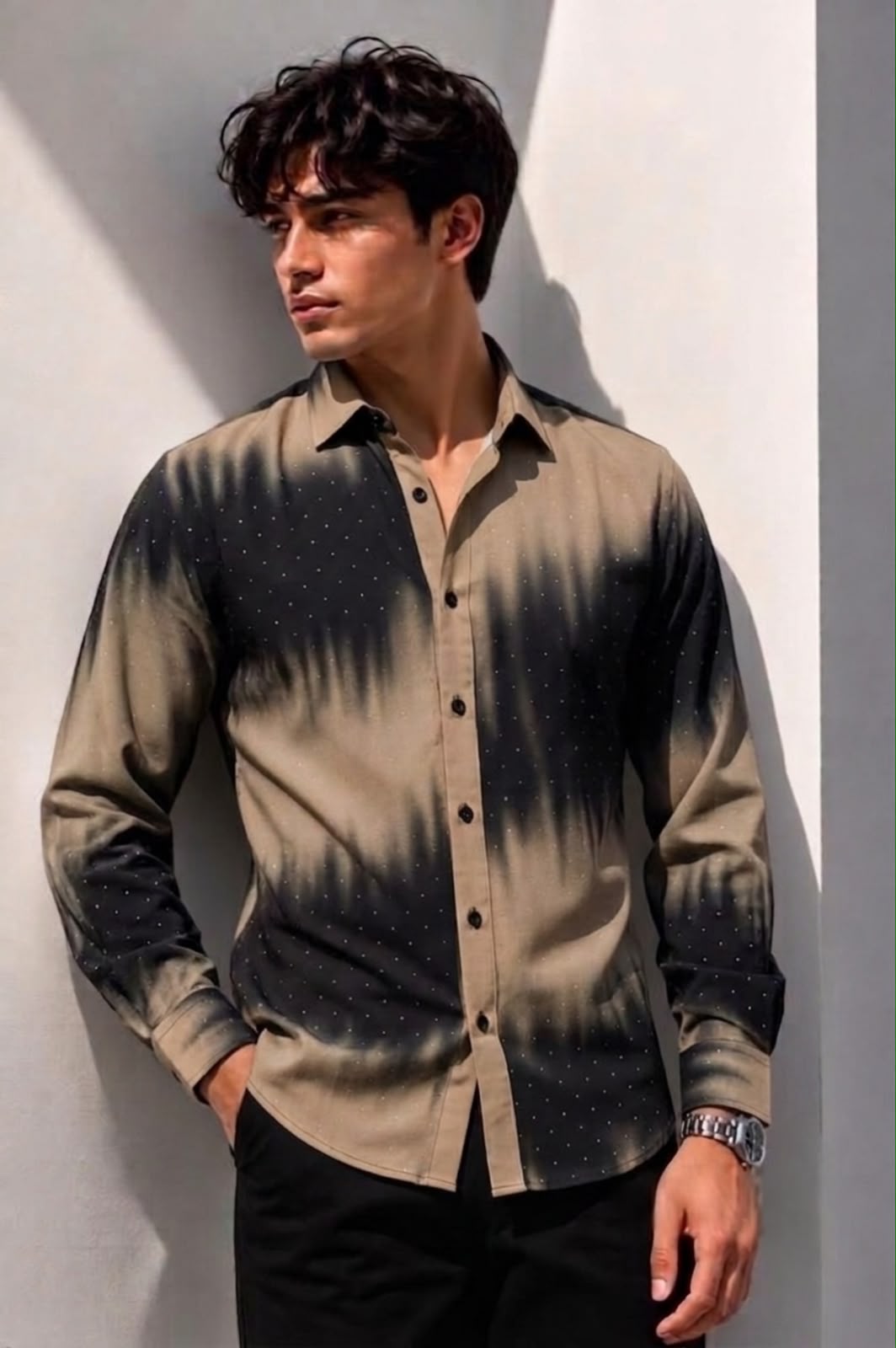 Galaxy Eclipse Signature Shirt - Beige