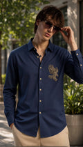 Hawk Pride Luxe Stitchless Shirt - Navy