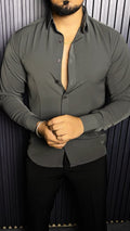 Japanese Premium Solid Shirt - Charcoal