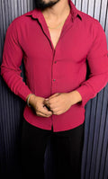 Japanese Premium Solid Shirt - Mulberry