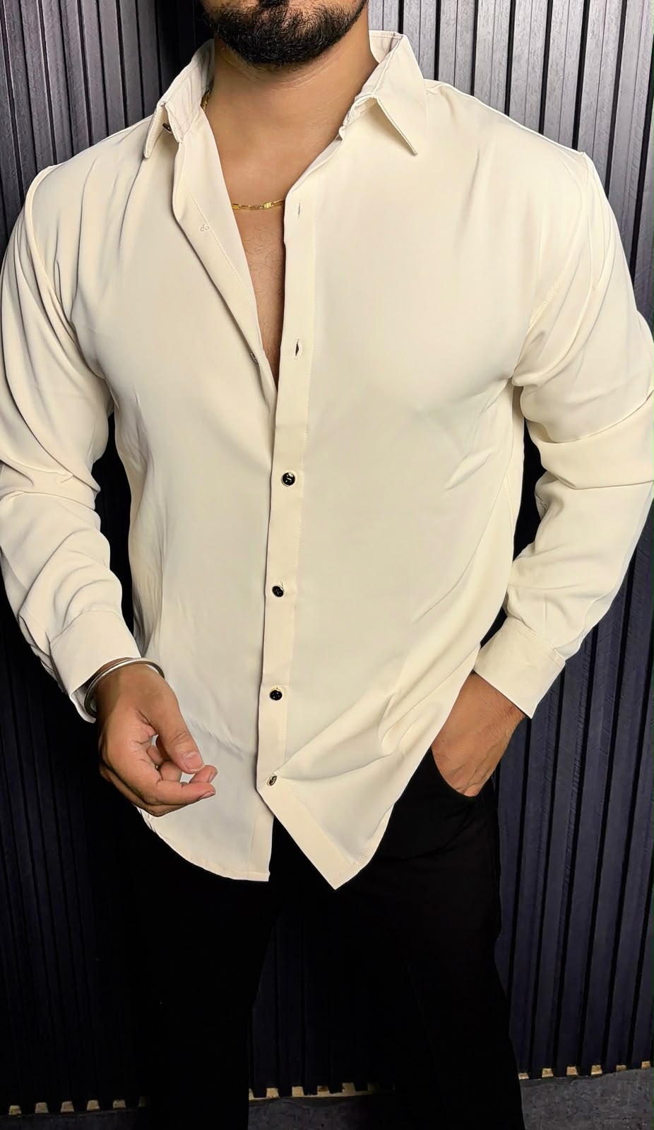 Japanese Premium Solid Shirt - Off White