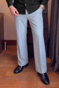 Japanese Bootcut Trouser - Light Grey