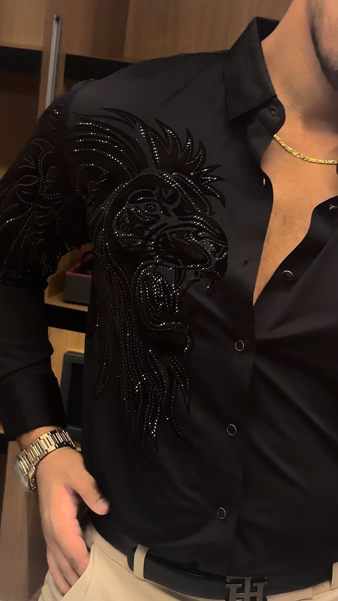 Alpha Roar Legacy Jacquard Shirt - BLACK - Under Attack