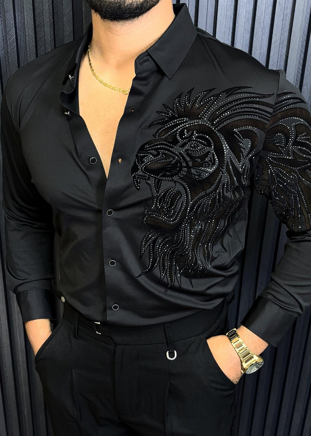 Alpha Roar Legacy Jacquard Shirt - BLACK - Under Attack