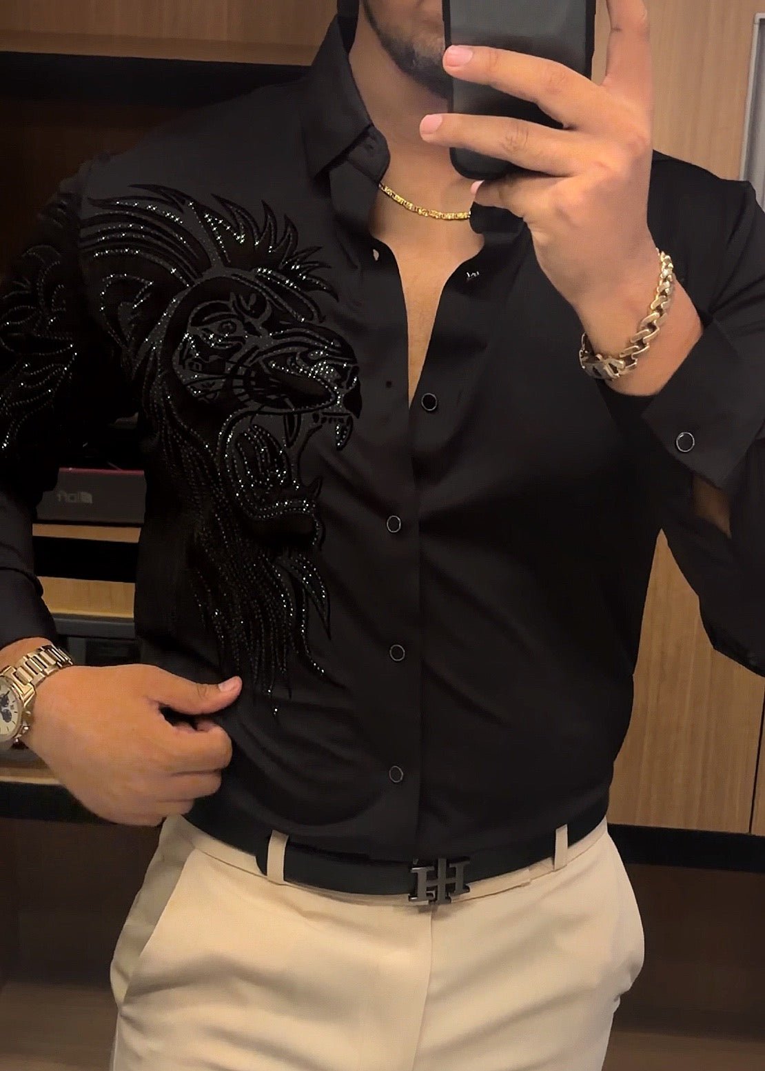 Alpha Roar Legacy Jacquard Shirt - BLACK - Under Attack
