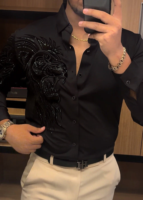 Alpha Roar Legacy Jacquard Shirt - BLACK - Under Attack