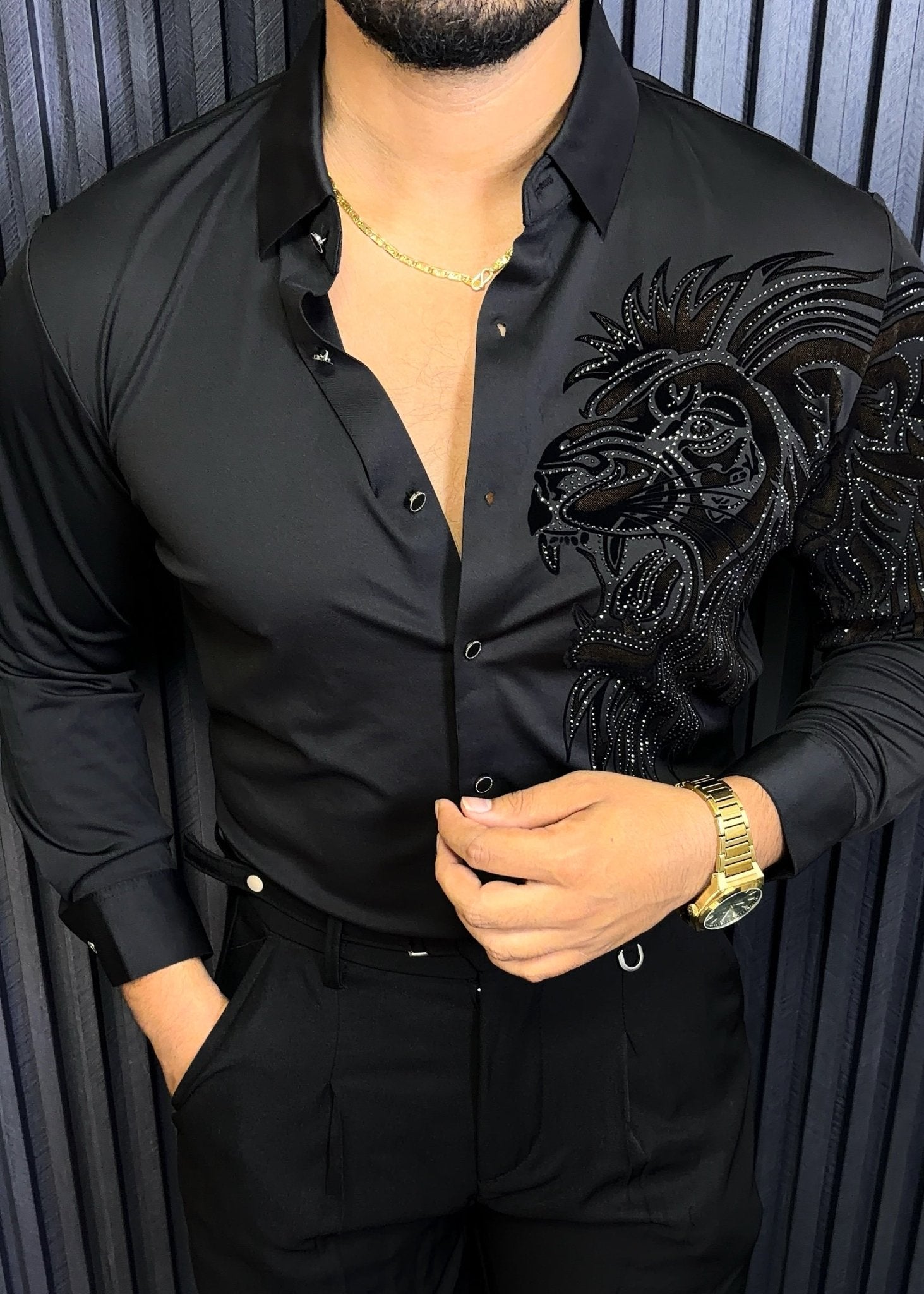 Alpha Roar Legacy Jacquard Shirt - BLACK - Under Attack