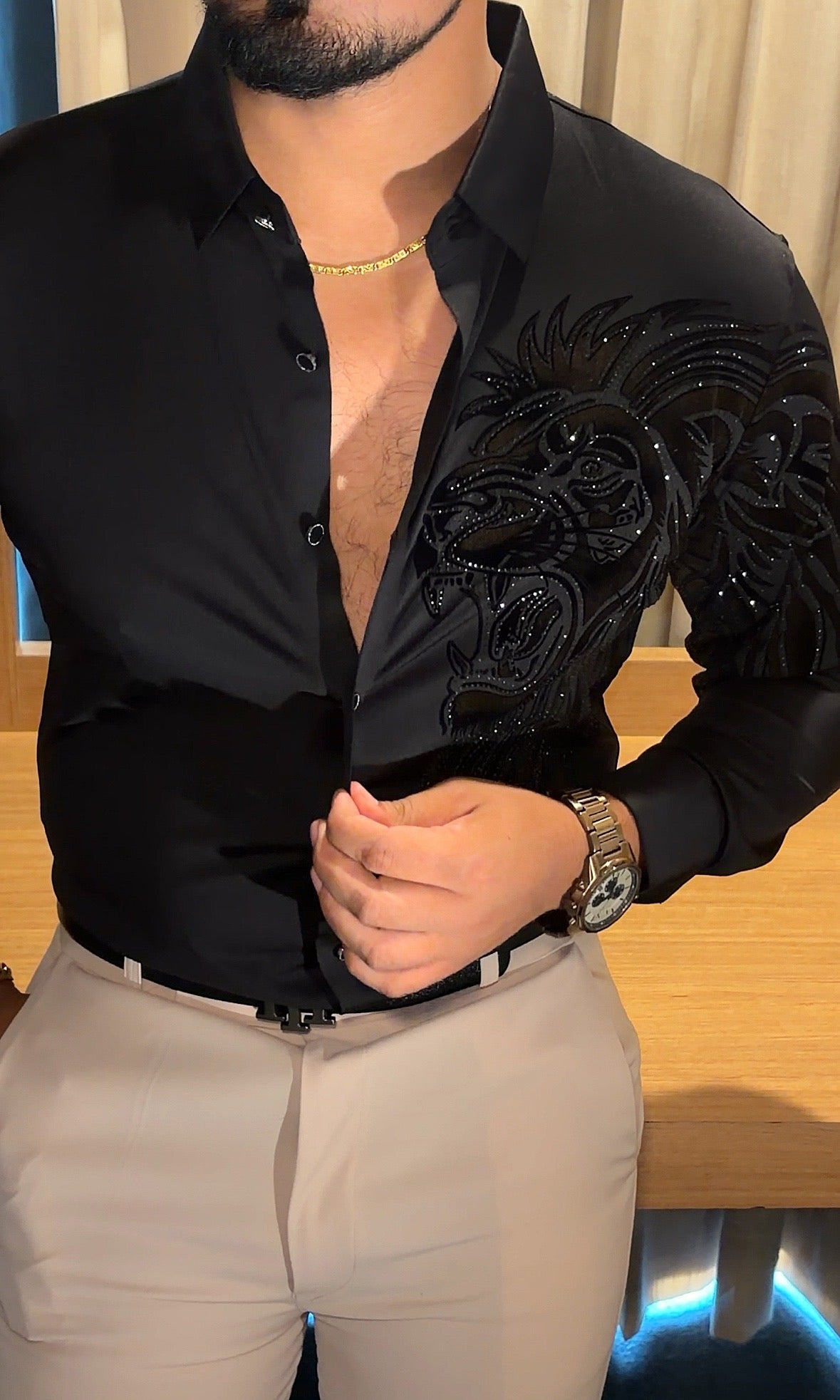 Alpha Roar Legacy Jacquard Shirt - BLACK - Under Attack