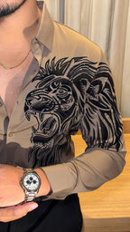 Alpha Roar Legacy Jacquard Shirt - CAMEL - Under Attack