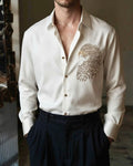 Apex Eagle Stitchless Jacquard Shirt - White - Under Attack
