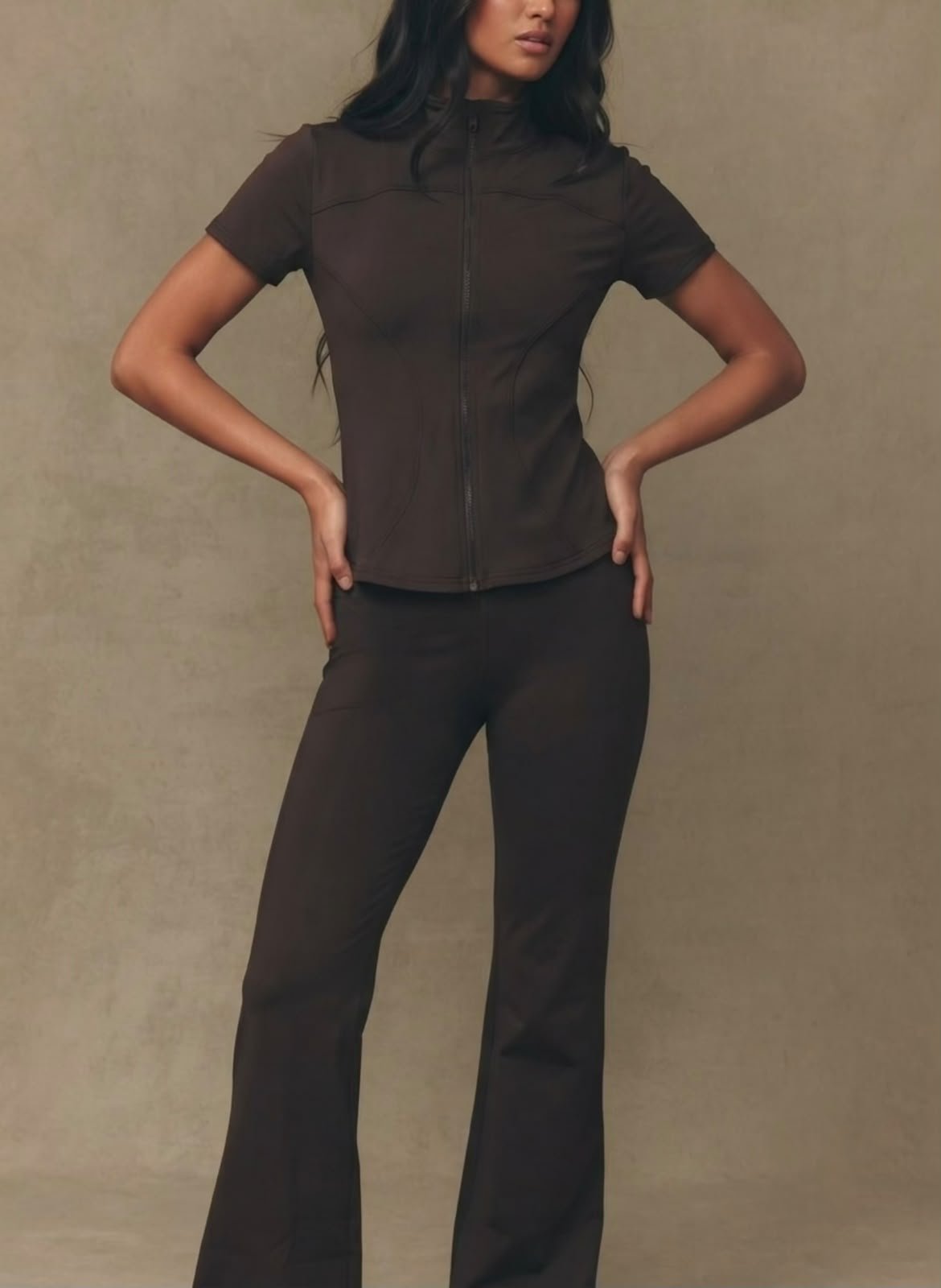 Athena Motion Gym Tracksuit - Brown - Under Attack