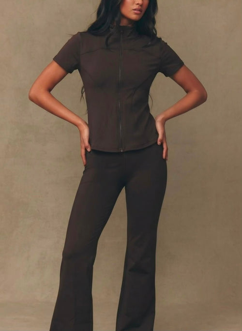 Athena Motion Gym Tracksuit - Brown - Under Attack