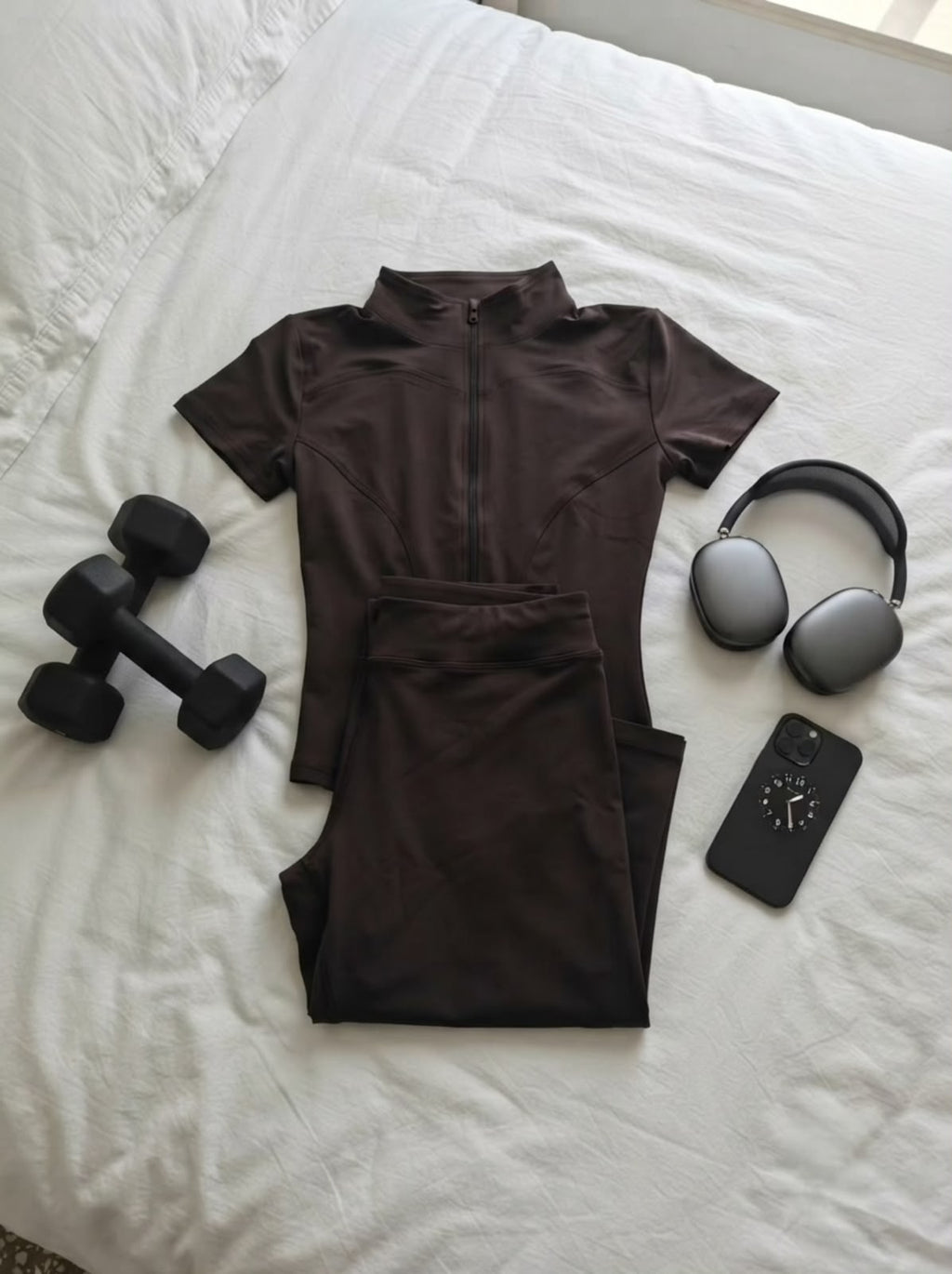 Athena Motion Gym Tracksuit - Brown - Under Attack