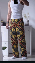 Bandana Printed Dynasty Trousers - Under Attack