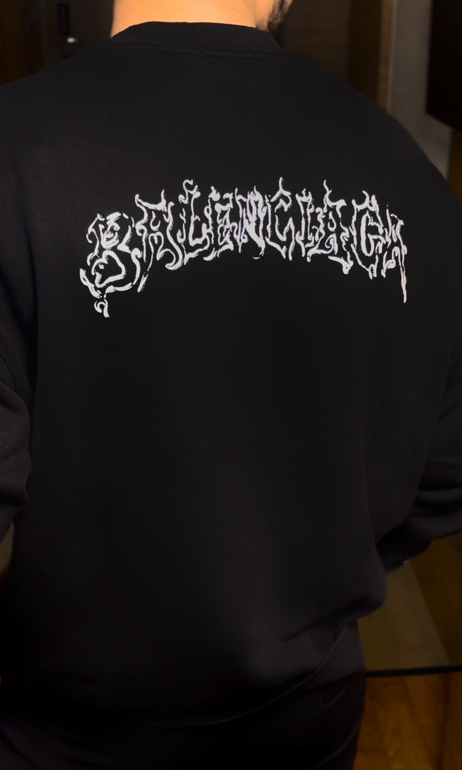 Barcelo Print Sweatshirt - Black - Under Attack