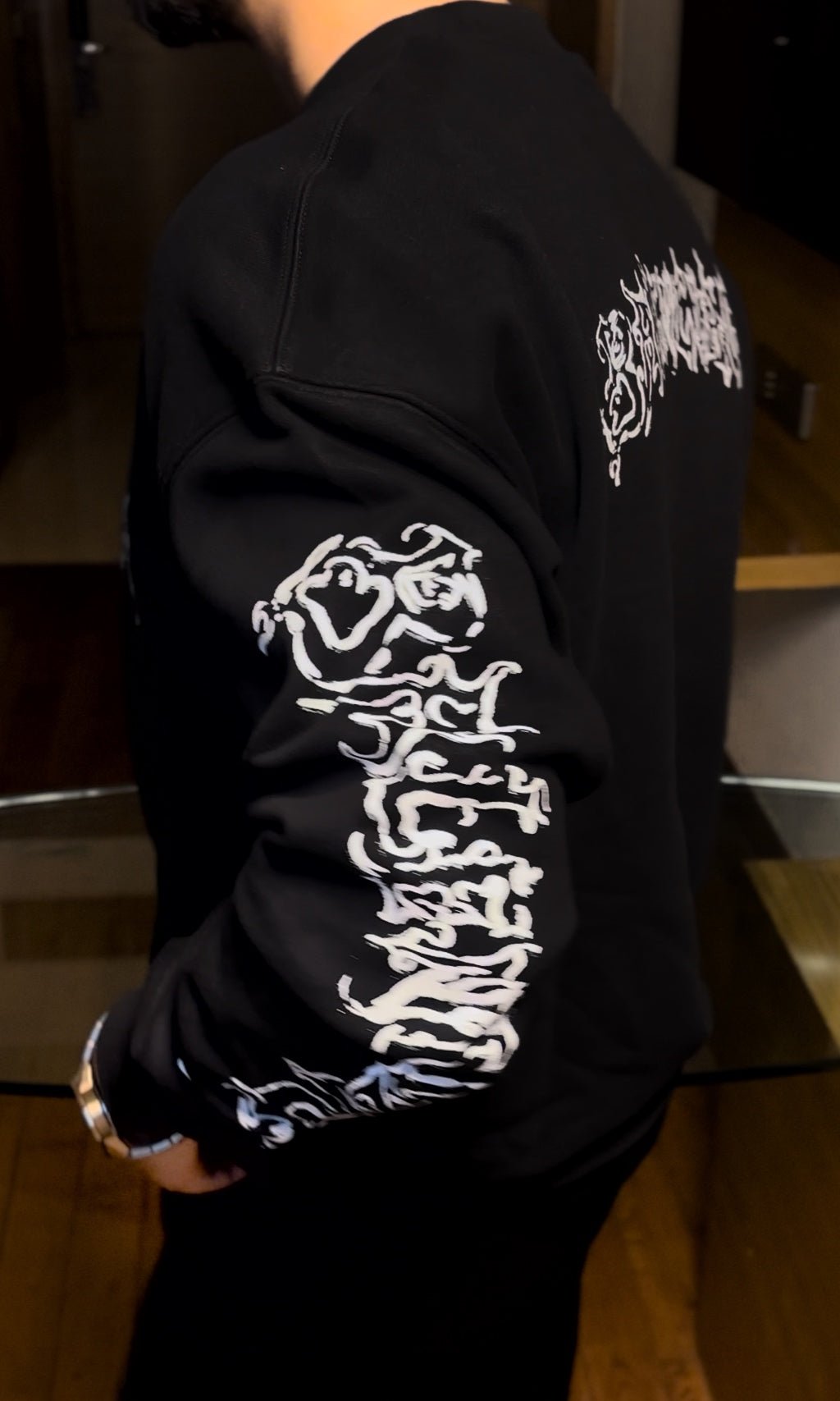 Barcelo Print Sweatshirt - Black - Under Attack