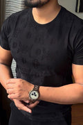 Bb jacquard tshirt - black - Under Attack