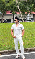 Beijing Edition Premium Linen Shirt - White - Under Attack