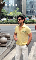 Beijing Edition Premium Linen Shirt - Yellow - Under Attack