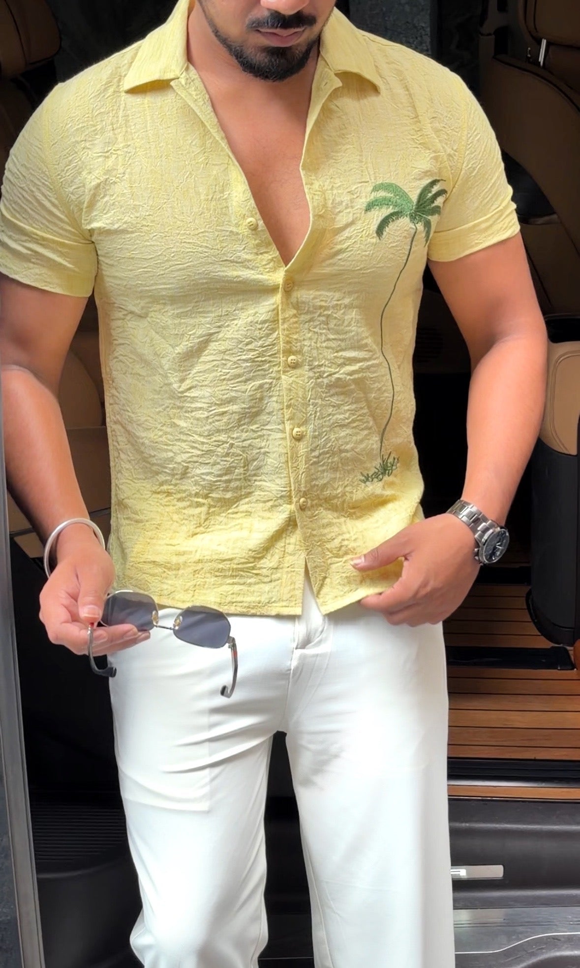 Beijing Edition Premium Linen Shirt - Yellow - Under Attack