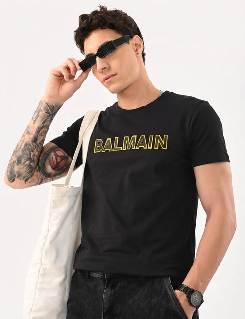 Black Logo Noir Crest T shirt - Under Attack