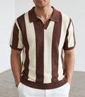 Bold Stripe Knitted Tshirt - brown - Under Attack