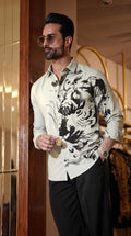 Cheetah Roar Japanese Shirt - Fawn - Under Attack
