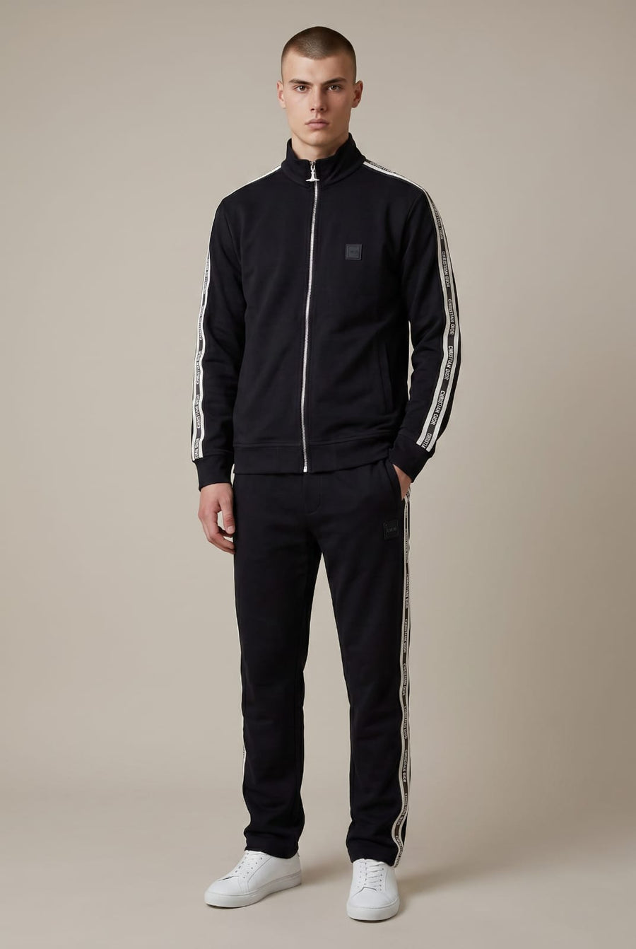 christan dior side patti tracksuit - black