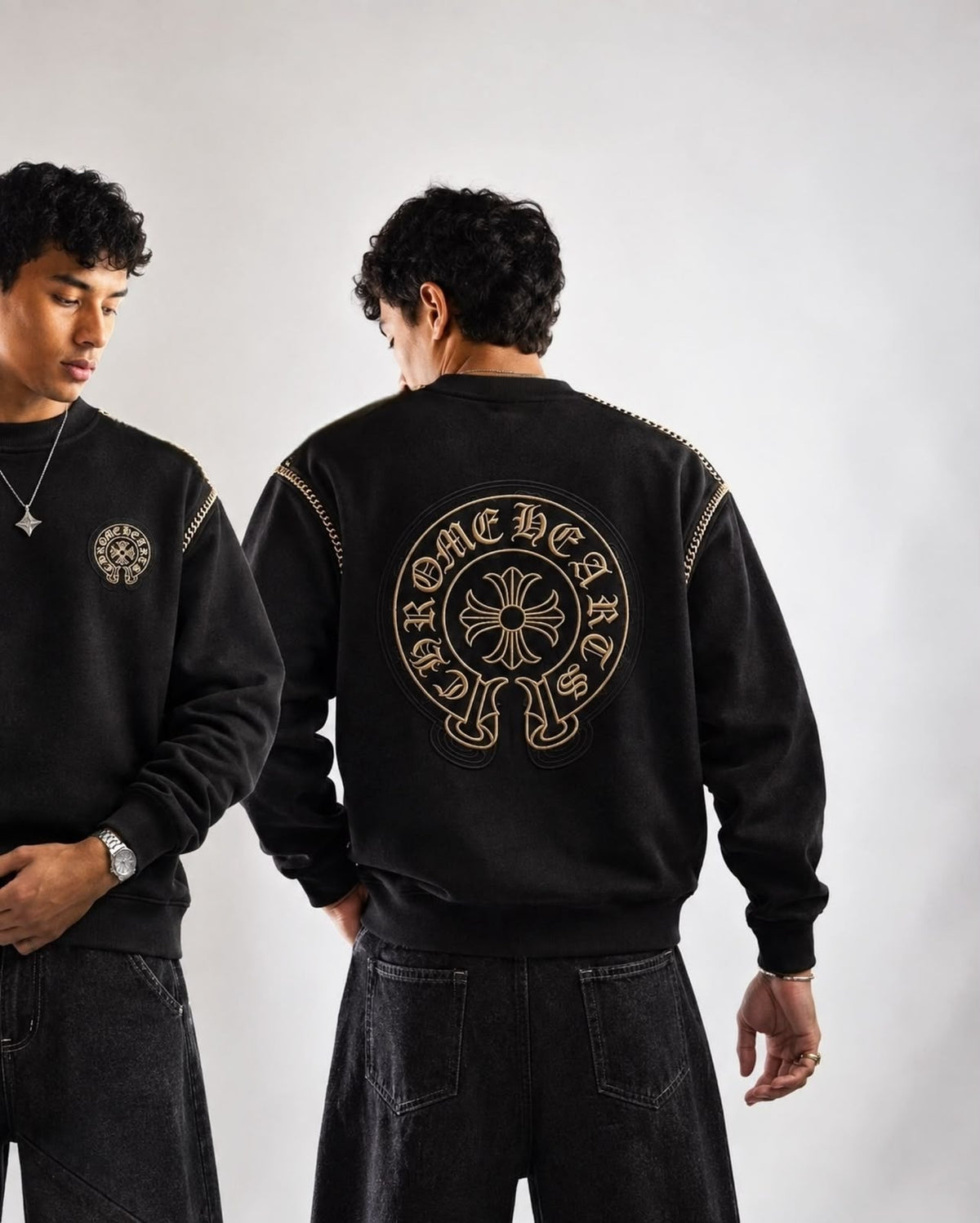 Chrome Royal Grave Sweatshirt - Black - Under Attack