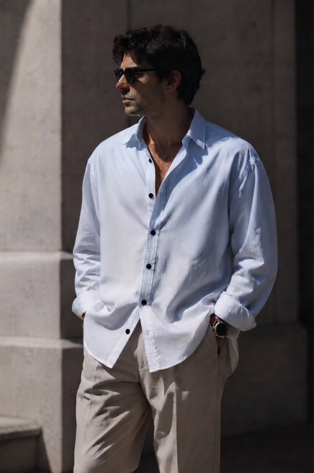 Cloudline Linen Shirt - Under Attack