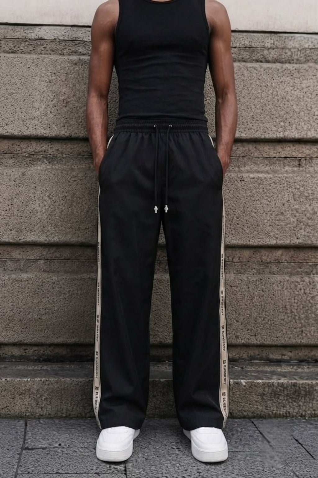 Contrast Tape Joggers - Under Attack