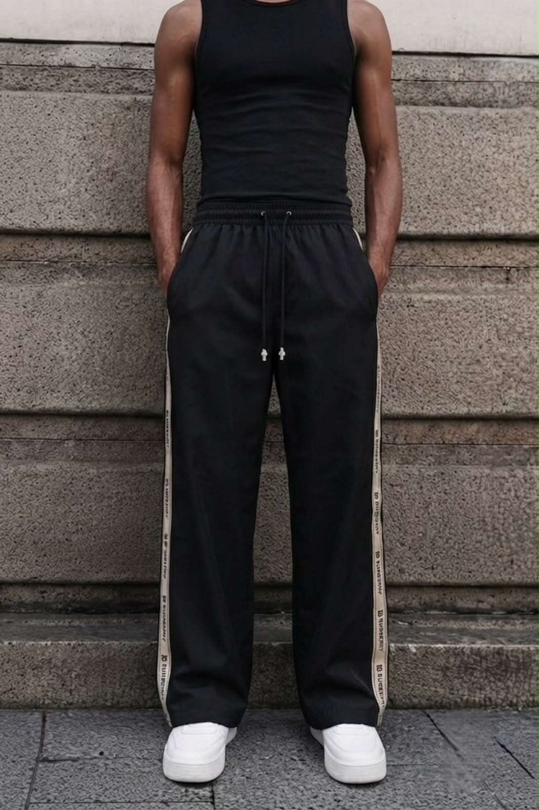Contrast Tape Joggers - Under Attack