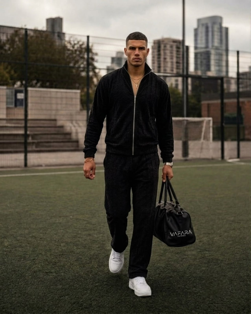 Cozy Embossed Tracksuit - Black - Under Attack