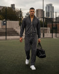 Cozy Embossed Tracksuit - Charcoal - Under Attack