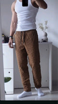 Crinkle Textured Lounge Trousers - Under Attack