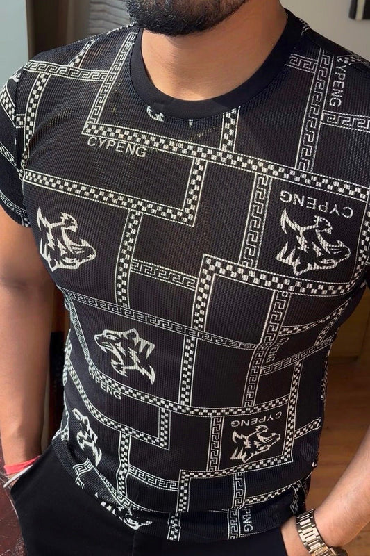 Cypeng tiger crochet tshirt - white - Under Attack