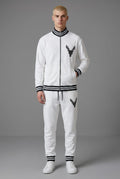 Deer luxuxry rhinestone tracksuit - white - Under Attack