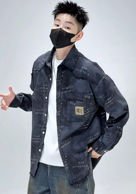 Denim Canvas Shacket - Black - Under Attack