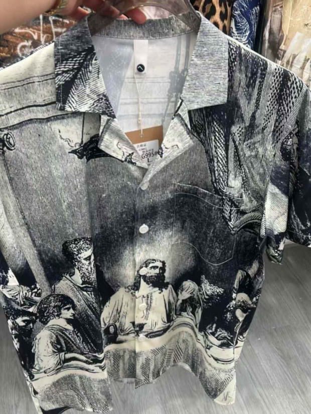 Divine Patterned Resort Shirt - Under Attack