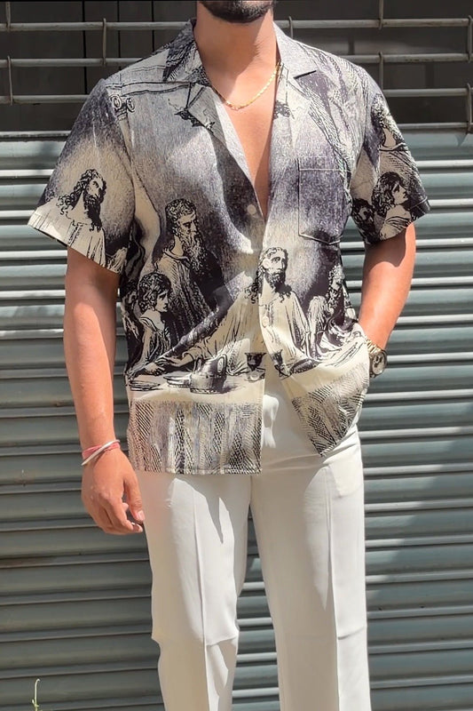 Divine Patterned Resort Shirt - Under Attack