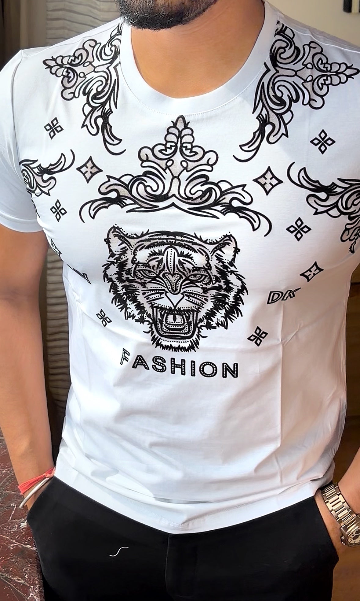 Dk tiger tshirt - white - Under Attack