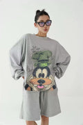 Donald Duck Sweatshirt - Grey - Under Attack