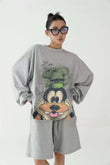 Donald Duck Sweatshirt - Grey - Under Attack