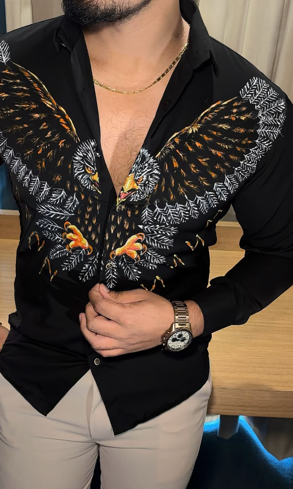 Eagle Hand Painted Birthday Xclusive Shirt - Under Attack
