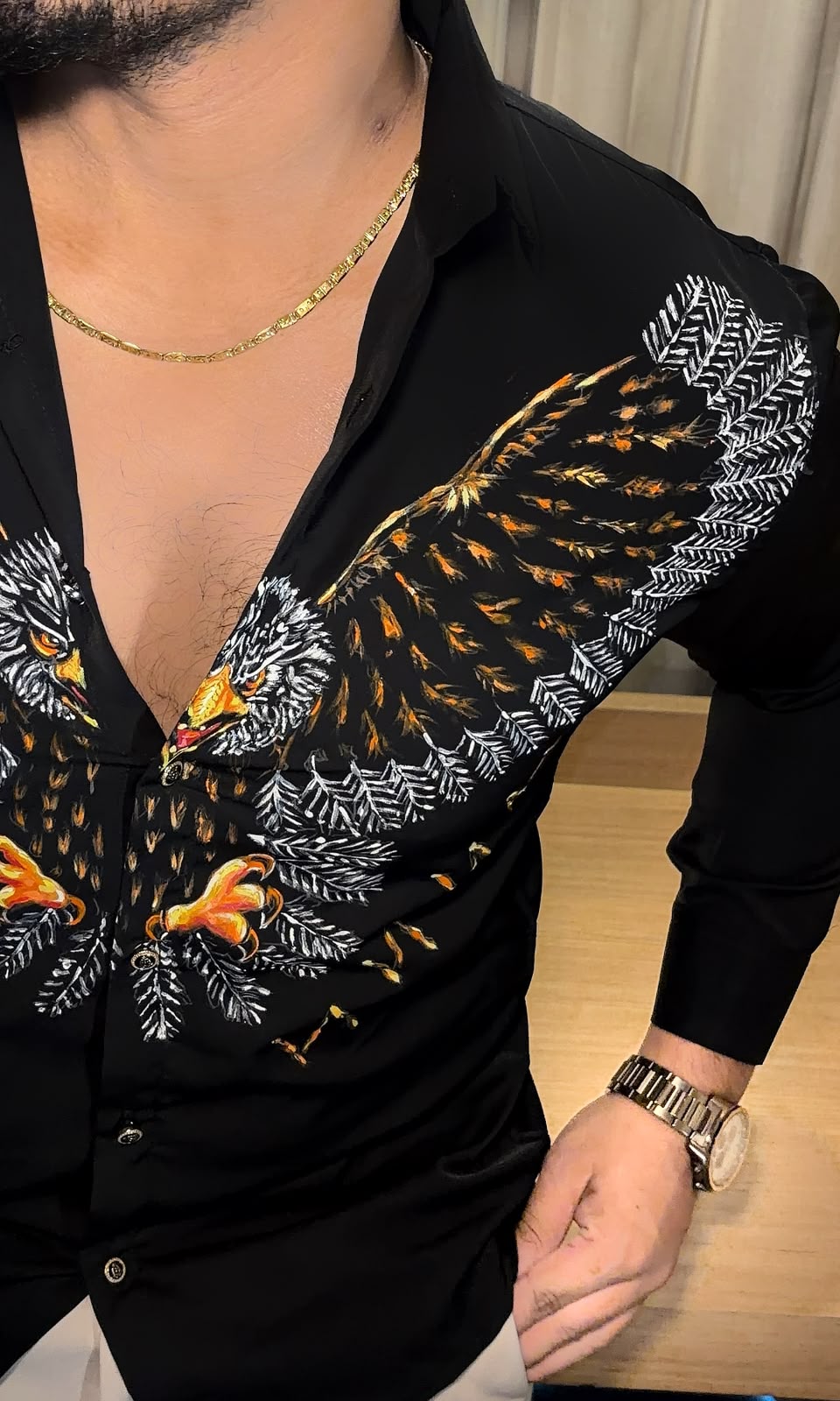 Eagle Hand Painted Birthday Xclusive Shirt - Under Attack